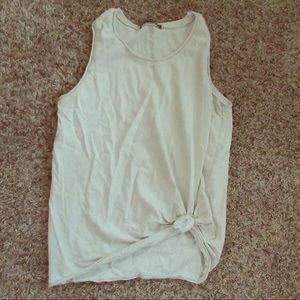 White Brandy Melville muscle tank top